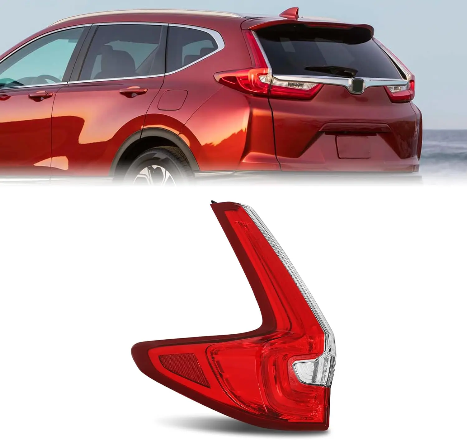 

Задний фонарь в сборе для Honda CR-V 2017-2019, светодиодный, для Honda CR-V 2017, 2018, 2019, задний стоп-сигнал (17, 18, 19)