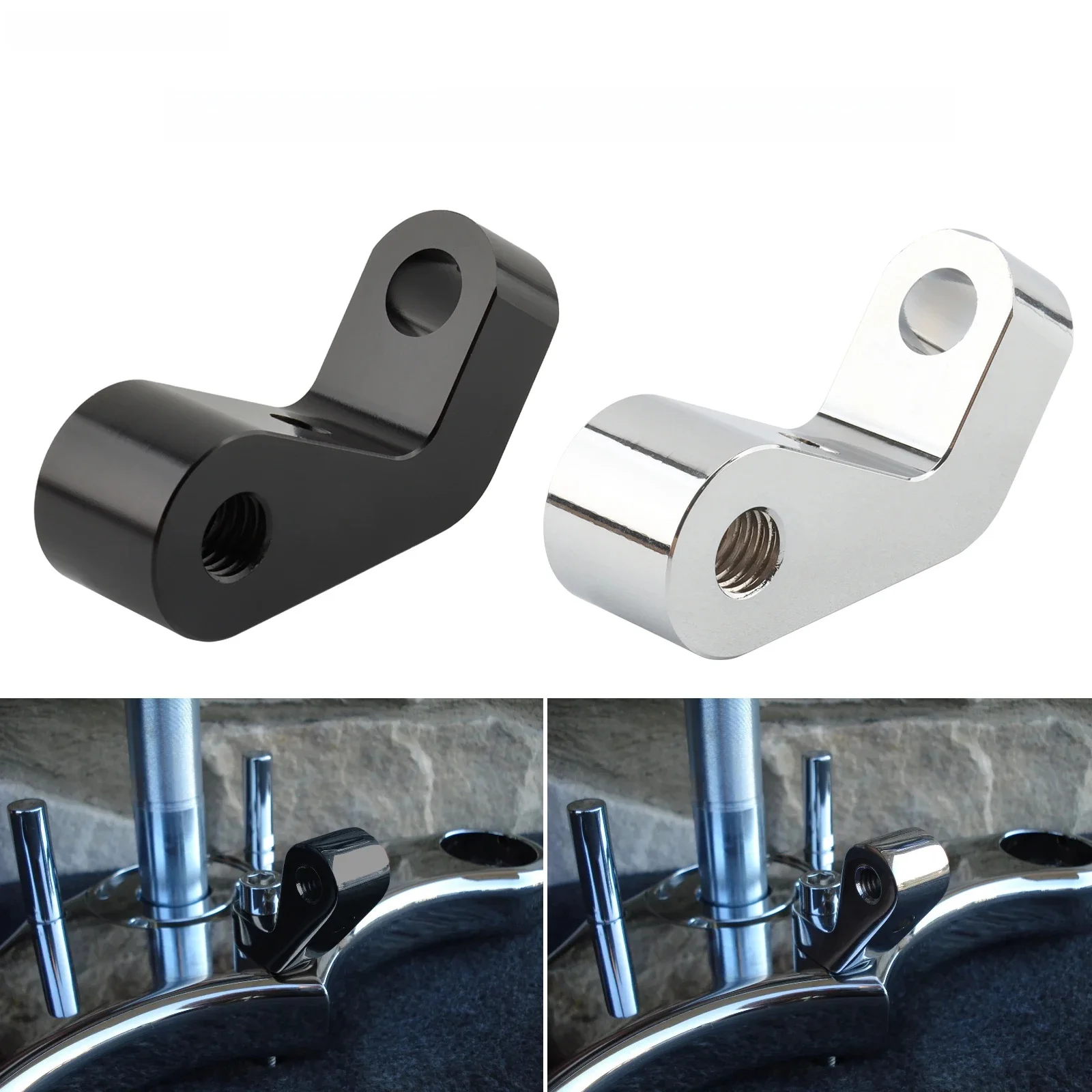 AliExpress UNDEFINED For Harley Softail Touring Dyna Softail Bobber Chopper Custom Bike Aluminum Motorcycle Extended Headlight Mount Headlamp Bracket