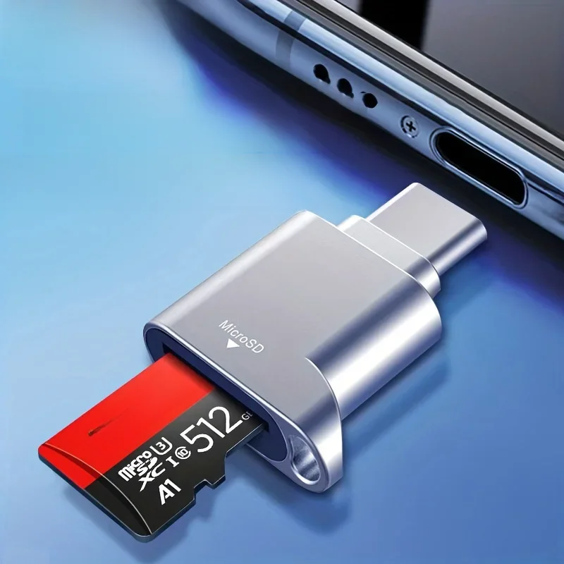 Lenovo leitor de cartão micro sd, usb c para sd leitor de cartão, tf leitor de cartão de memória com