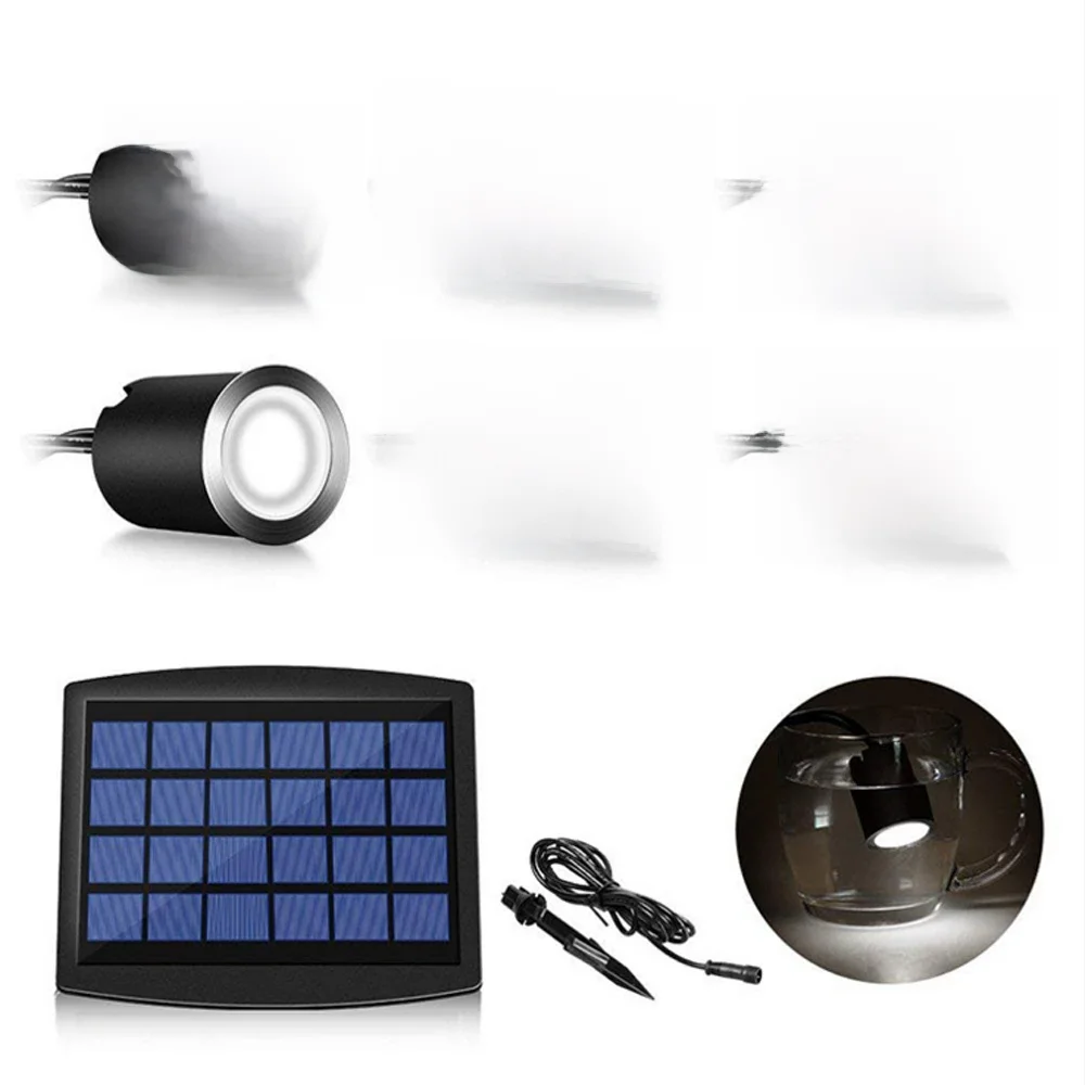 6/8Pcs Led Dek Lighst Zonne-energie 12V Ondergrondse Lichten Verzonken Trap Vloer Lampen Waterdicht IP67 Landschap tuin Verlichting - afbeelding 2