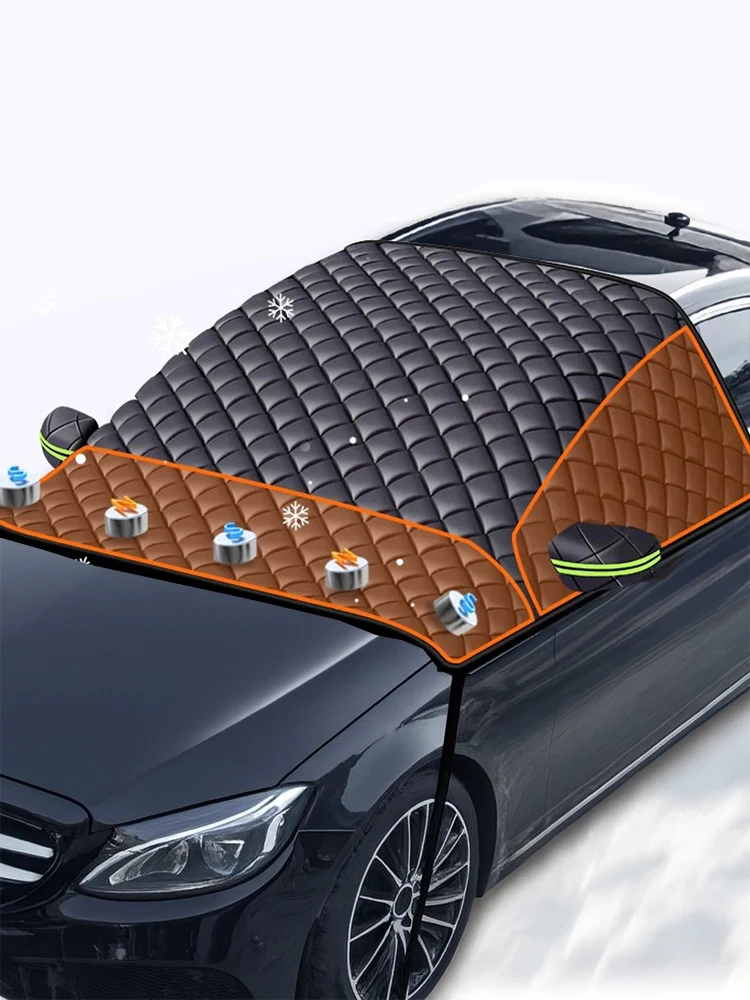 

Car Windshield Covers Snow Shield Waterproof Winter Outdoor Awning Sunshield Half Protector Cover Front Window Sunshade