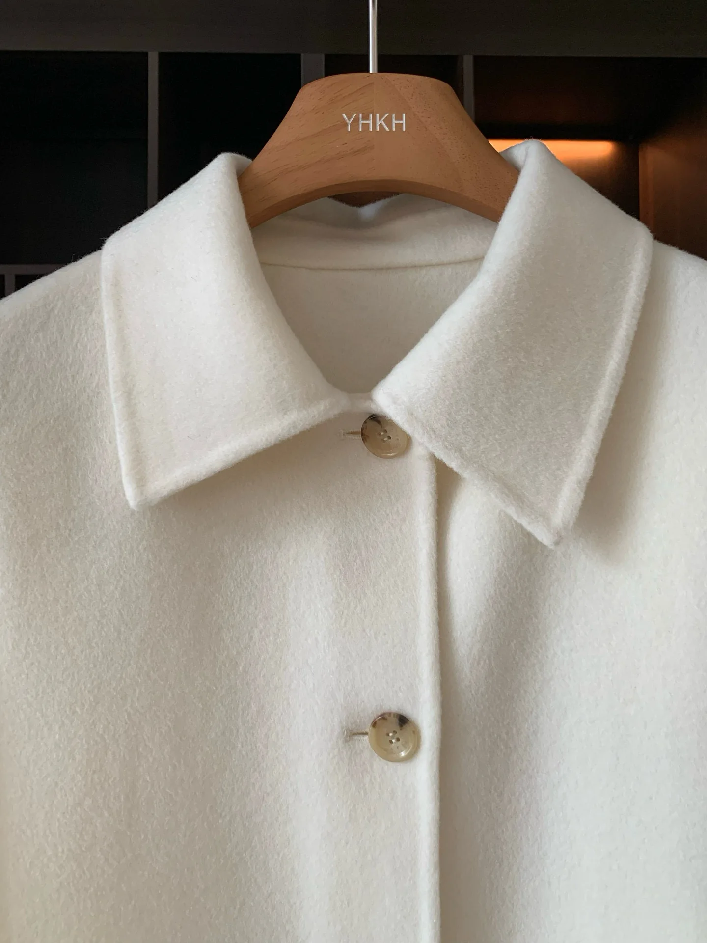 معطف نسائي أنيق من الصوف والكشمير #4