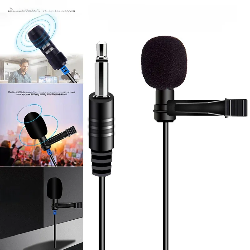 Microfone profissional da etiqueta gravação de vídeo de áudio microfone para telefones celulares