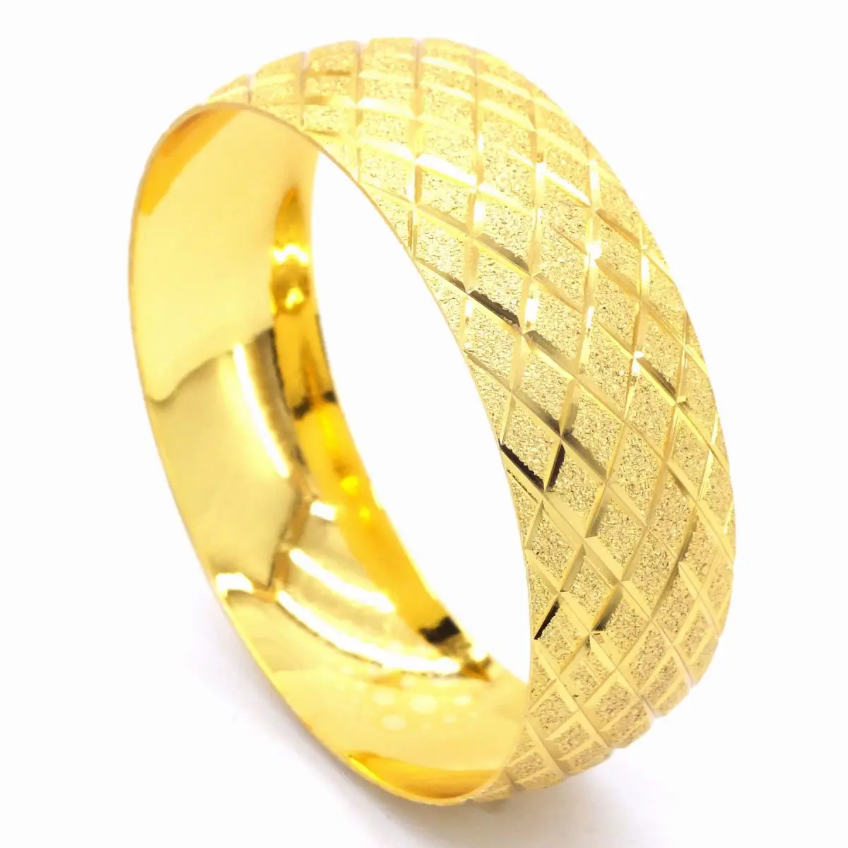 22 Carat 2 CM Women's Gold Plated Baklava Pattern Bracelet Thickness Gem Jewelry Accessory Special Day Gift Turkish Handmade