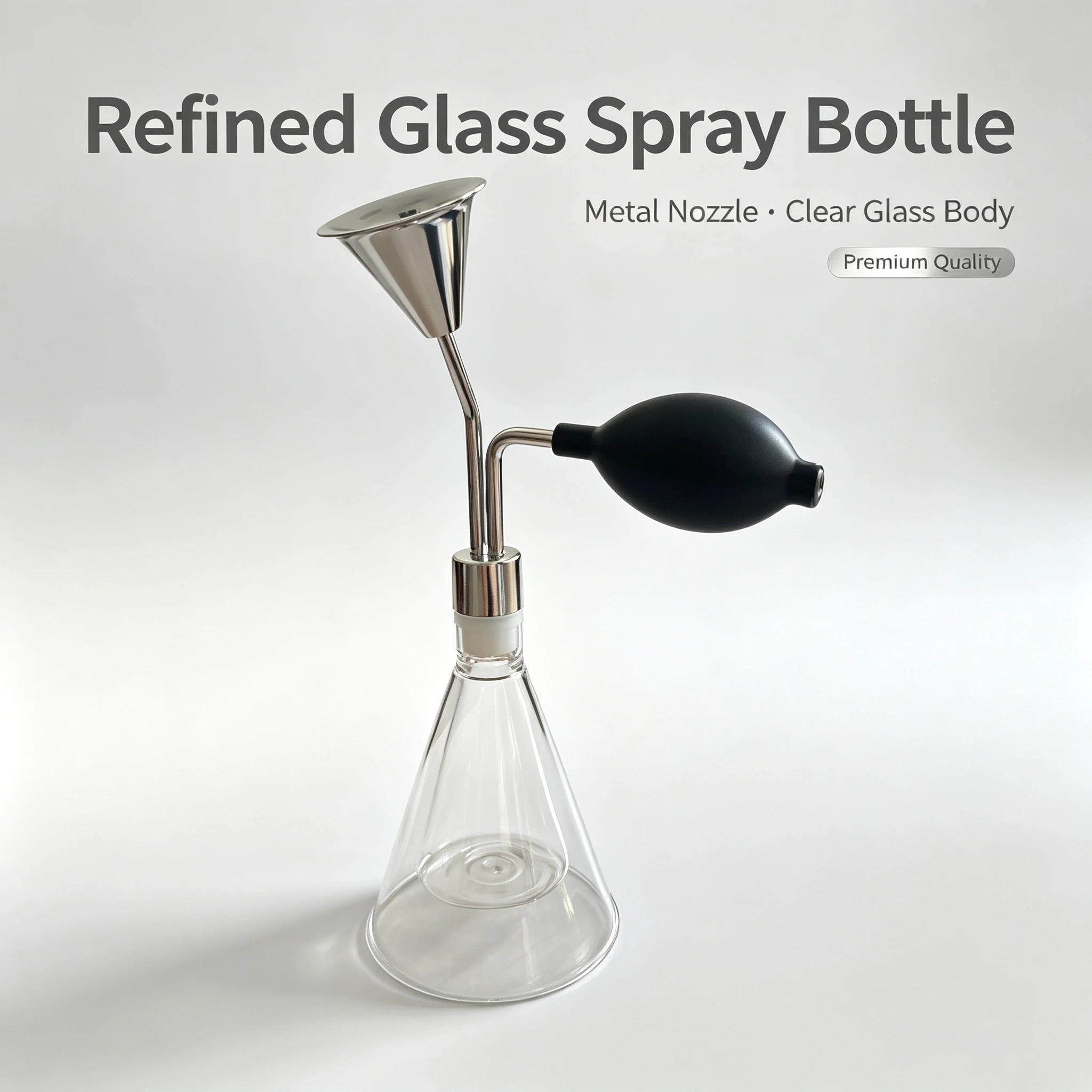 Yander New Arrival Glass Scent Tester Bottle Stainless Steel Perfume Aroma Sniffer for Coffee Bean Wine Spice Fragrance Tasting