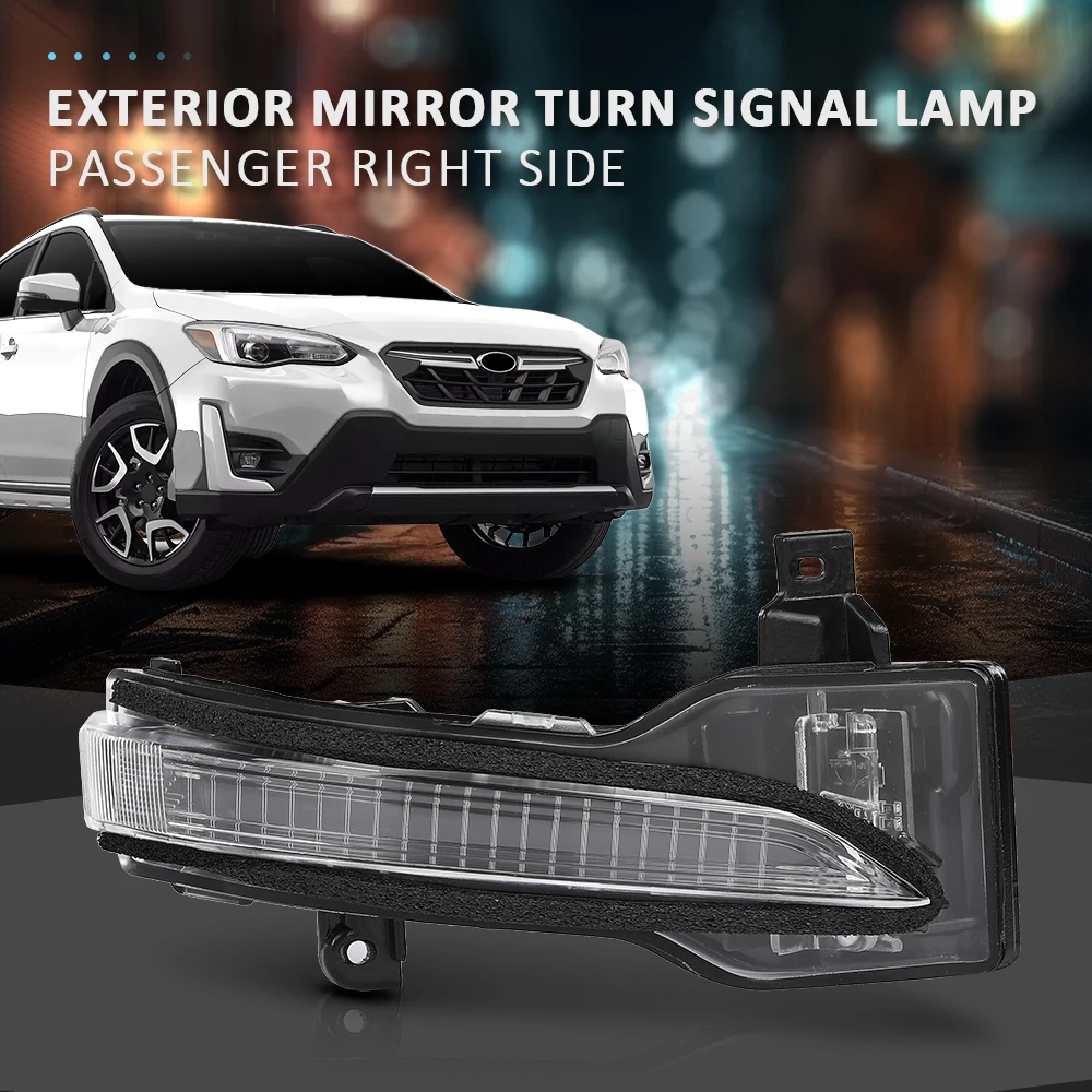 

Зеркальный указатель поворота, правая сторона пассажира 84401Fl000, подходит для Subaru 2017-2024, водонепроницаемые, снегозащитные, пылезащитные, автомобильные аксессуары