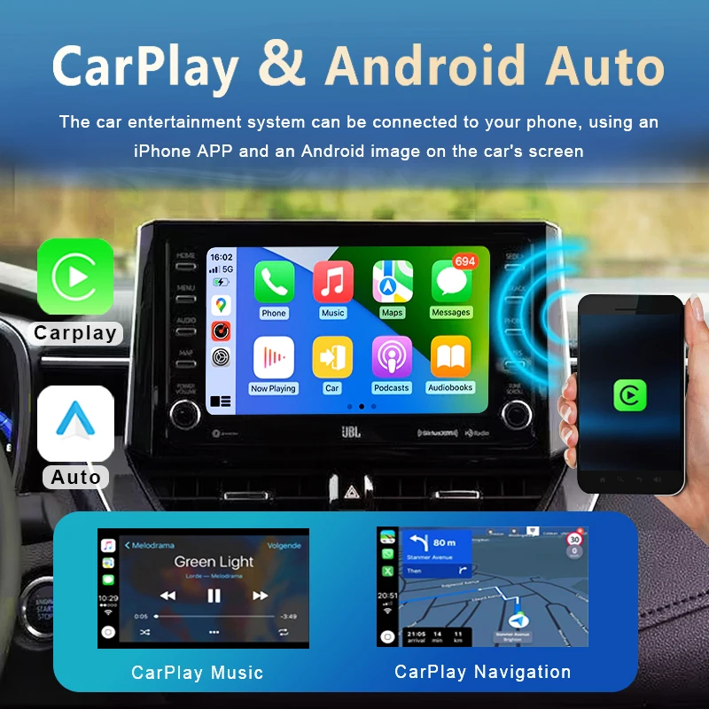 Draadloze Carplay Android 12 Voor Ford Focus 3 Mk 3 2011-2019 Auto Radio Multimedia Video Speler Auto Stereo 4G Gps Navigatie 2din