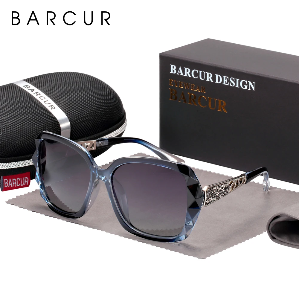 BARCUR Original Sunglasses Women Polarized Elegant Design For Ladies Sun Glasses Female