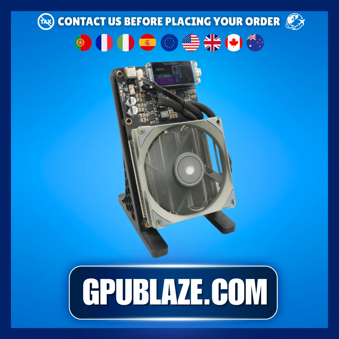 

Bitaxe NerdQaxe++ 4,8TH/s 68 Вт Asic Bitcoins Miner 4 шт. BM1370 Чип Solo BTC 2,4G WiFi Майнинг с открытым исходным кодом