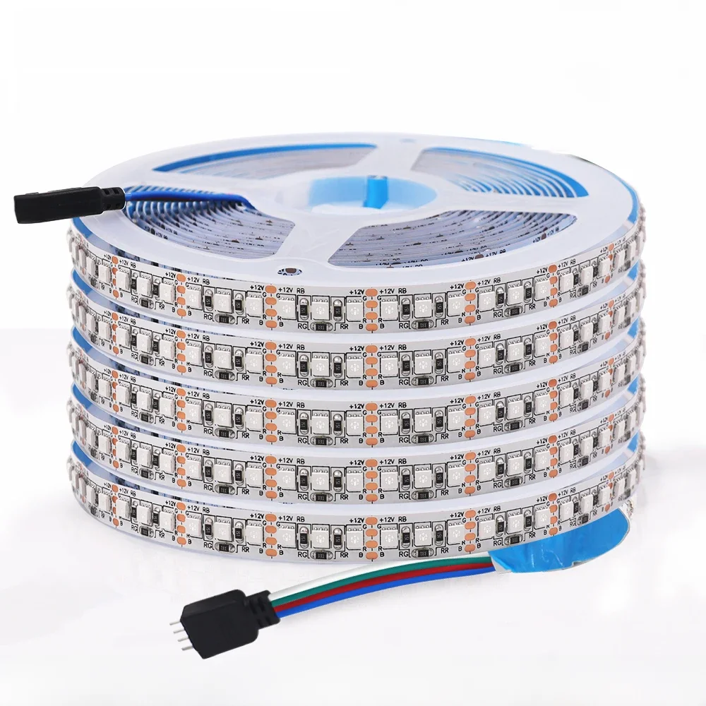 12V 4pin Rgb Led Lichtstrip Waterdicht 5Mm 8Mm 10Mm Pcb Breedte Smd 3535 60/120/180Leds/M Veranderlijke Flexibele Led Tape 5 M/partij - afbeelding 2