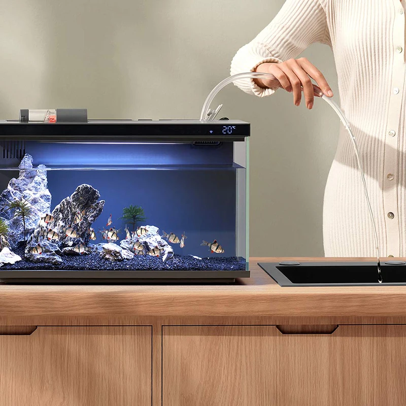 Xiaomi Mijia Smart Fish Tank MYG100 Aquarium Ultra-White Glass Automatic Feeding Full Color Range Ecological Lamp Mi Home App