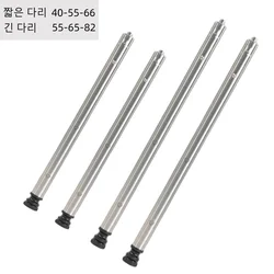 Patas de mesa IGT, accesorios de mesa, altura ajustable de 3 engranajes de acero inoxidable, telescópico para acampar al aire libre, pata de mesa combinada portátil