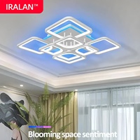 Nordic LED Ceiling Lamp Infinitely Dimmable Modern Ceiling Chandelier Living Room Bedroom Romantic Home Ceiling Light Fixture