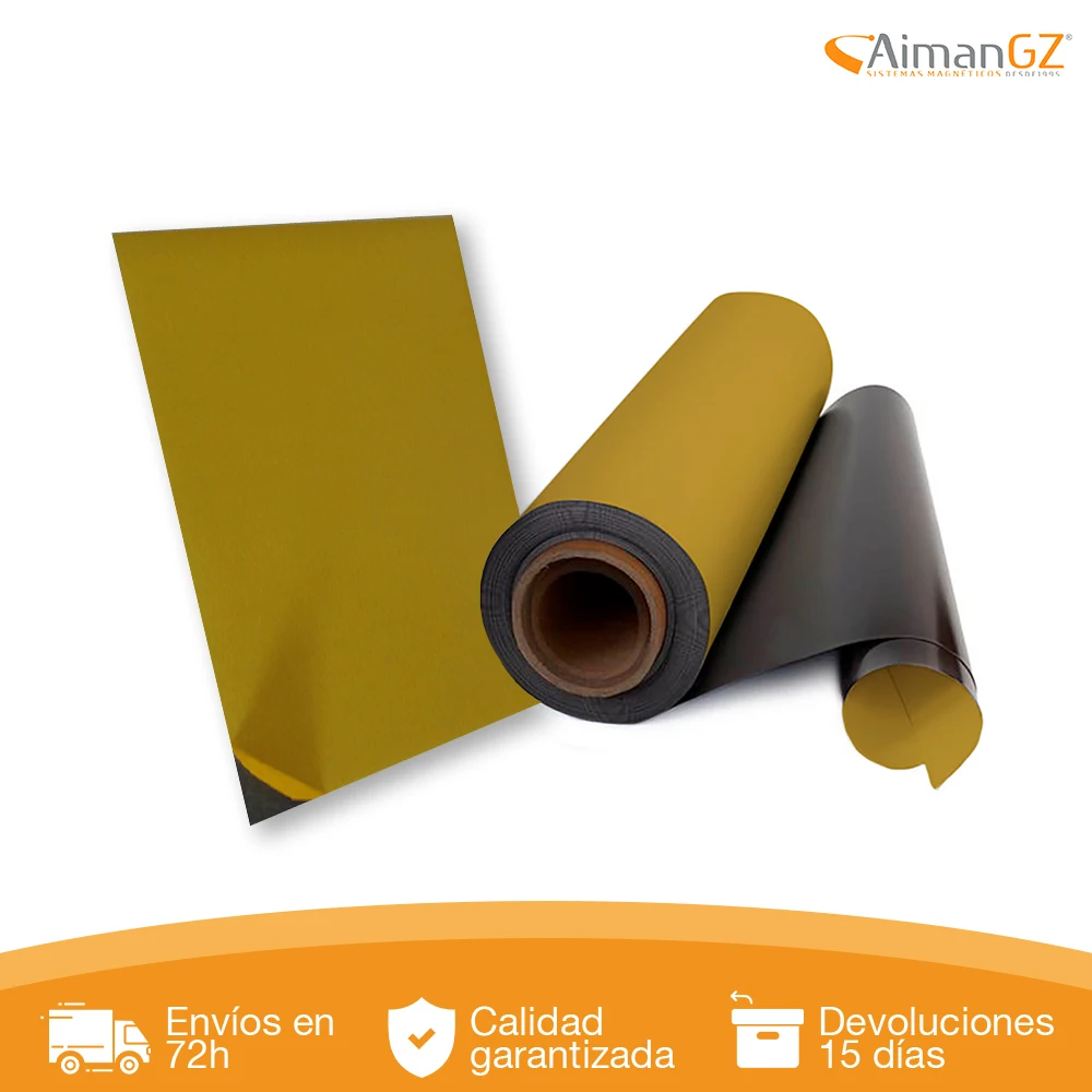 Premium Adhesive flexible magnet, in 1m sheet format or 5m coils, available thickness: 0,4mm 0,5mm 0,7mm 0,9mm 1,5mm