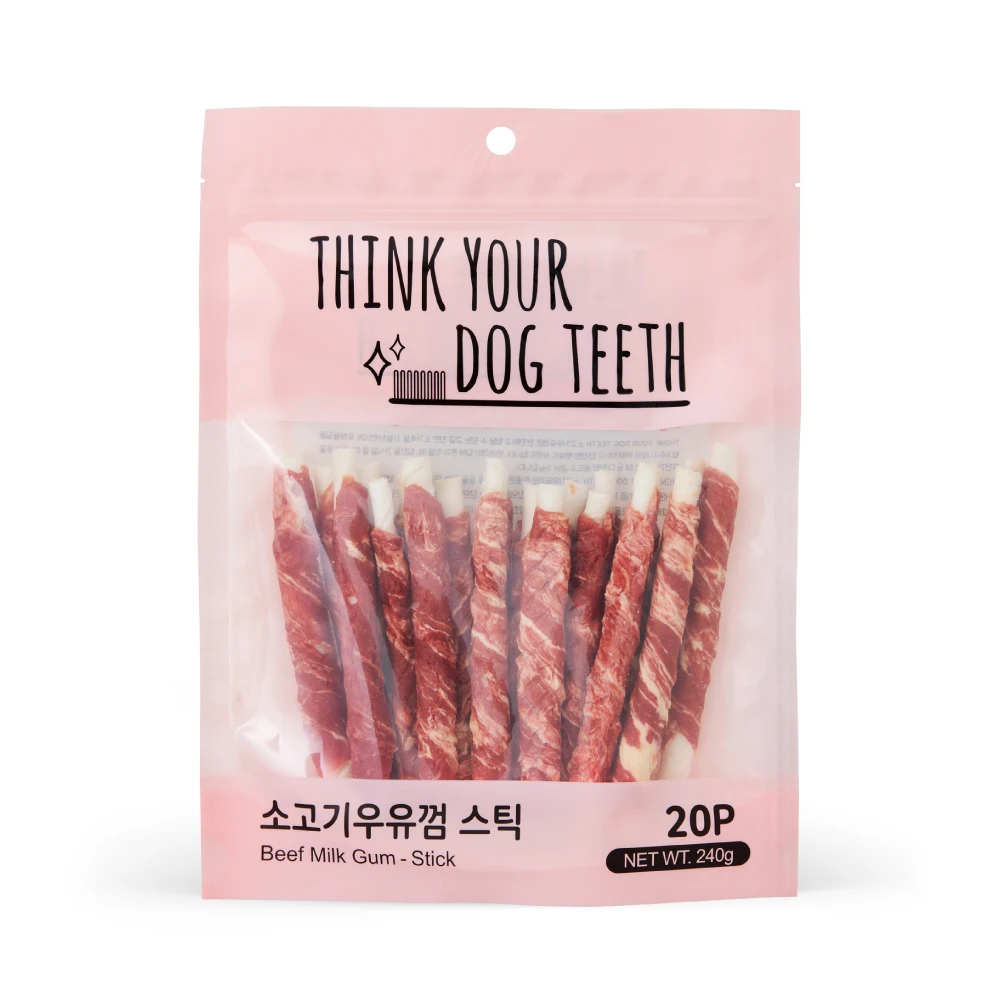 Think Soy Dingo milk Gum Stick 20P Puppy snack long-Eating Puppy snack puppy gum dog gum baby-made snack dog dental gum