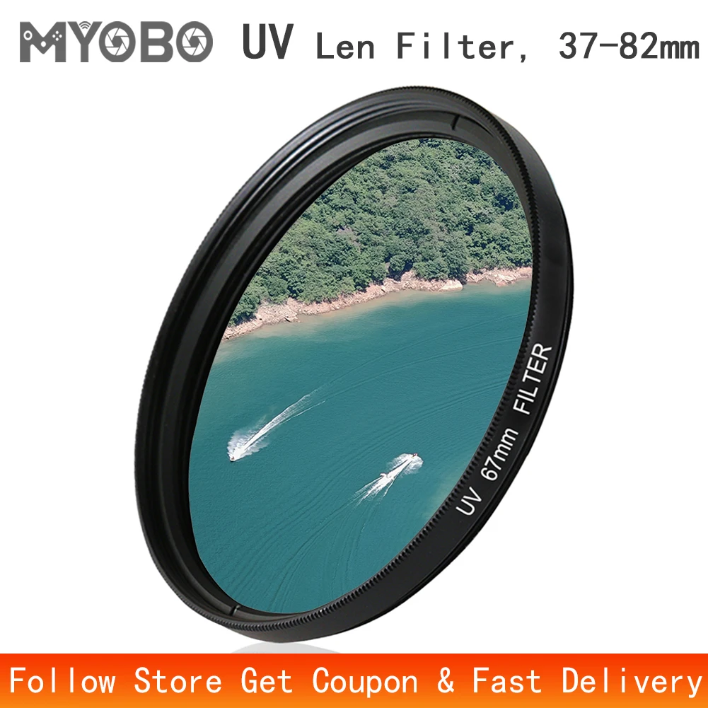 MYOBO MC UV Protection Filter - 37 40.5 43 46 49 52 55 58 62 67 72 77 82 mm for Canon Nikon Sony DSLR SLR Camera Len Filters