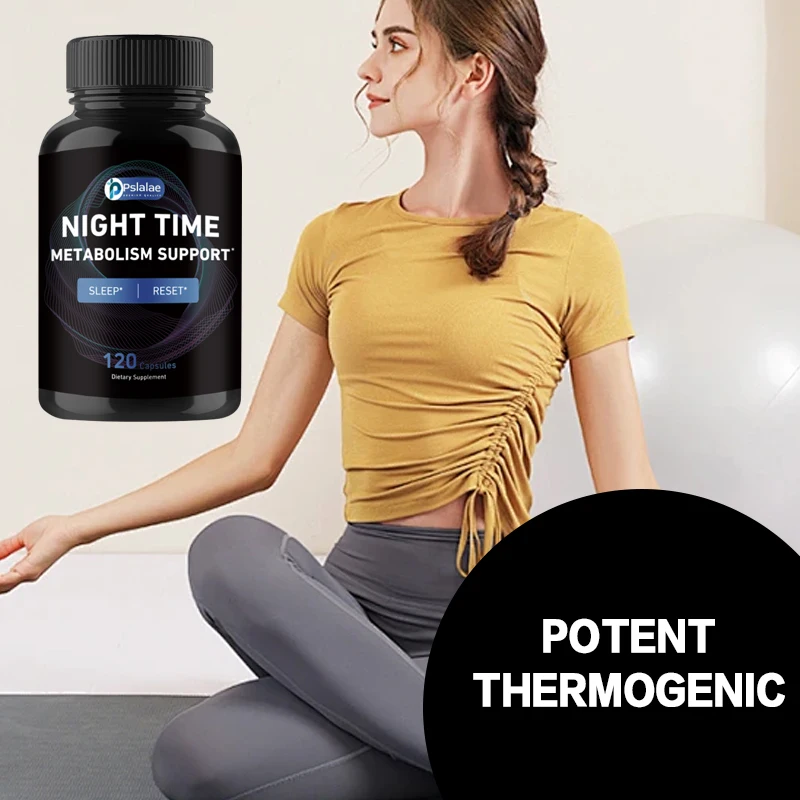 دعم التمثيل الغذائي الليلي ، يحتوي على خلاصة حبوب البن الخضراء وحبوب الكلى البيضاء لتسريع عملية التمثيل الغذائي ، كبسولات