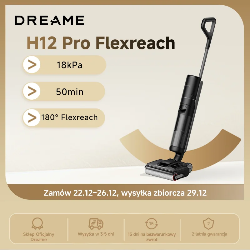 Dreame-aspiradora inalámbrica H12 Pro Flexhandle, aspiradora Vertical, mapeo