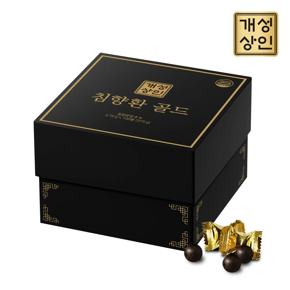 [Kaesung Merchant] agarwood pill gold 100pills x 1box + shopping bag (00402)