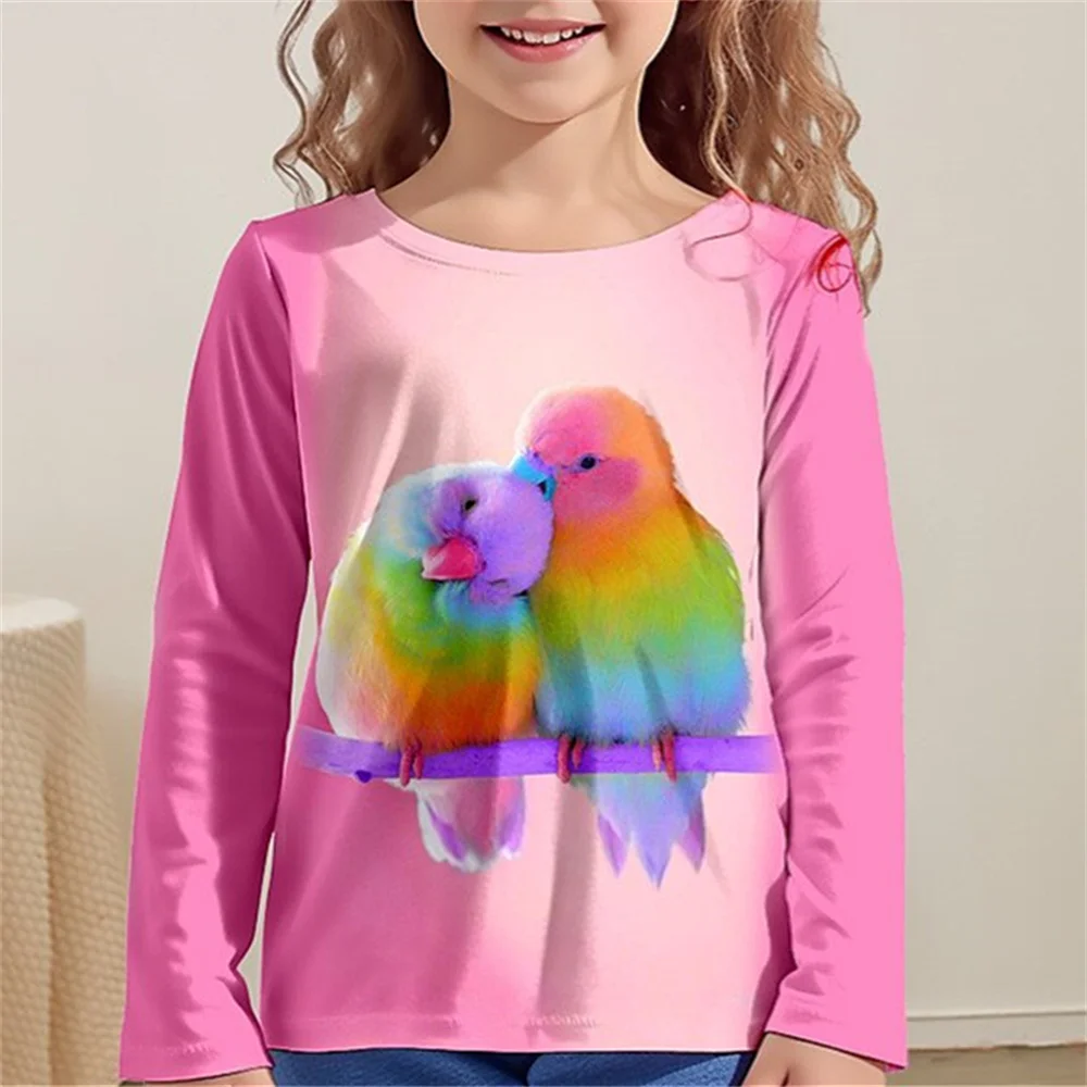 2024 Kids Clothes Cat Graphic T Shirts Fashion Baby T-Shirt Casual Kids Girl Tops Girls Clothes 2 to 8 Years Children's Clothing