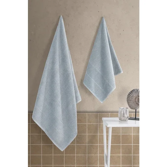 Zeynep Tekstil Royal 50 x 90 - 70 x 140 cm 2 Pcs Bath Towel Set, 100% Cotton Towel Set