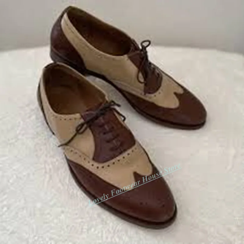 

Fashion Patchwork Genuine Leather Men Single Loafer Shoes Round Toe Slip On Male Spring Autumn Party Button Single Shoes