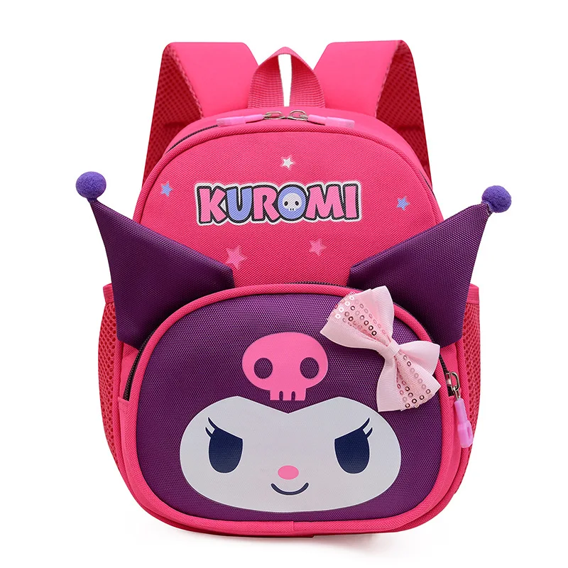 Sanrio Niedlicher Kuromi-Cartoon-Rucksack, hochwertiger Kinderrucksack für die Schule, Saison, Geschenk, Kinder-Reiserucksack