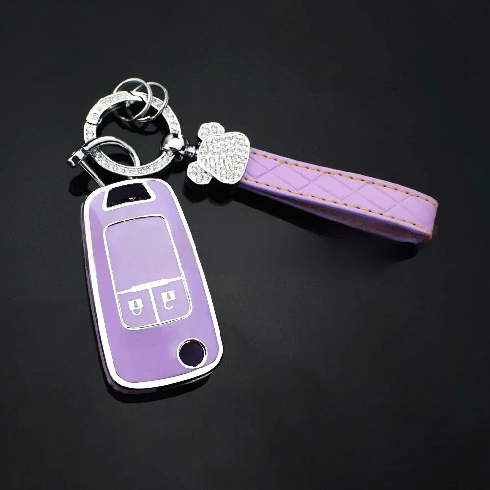 Étui pour clé de voiture en TPU à 3 boutons, pour Buick Chevrolet Cruze Opel Vauxhall Astra J Corsa Insignia Mokka Encore, coque automatique Fob