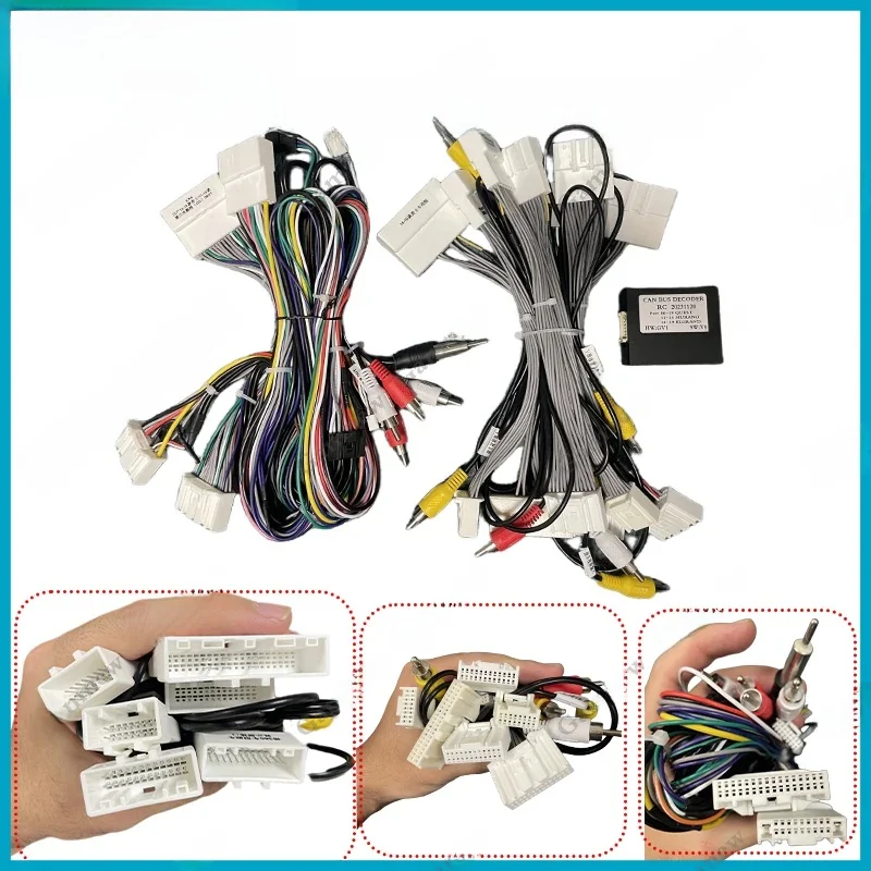 Adaptateur de faisceau de câblage de voiture 16 broches, décodeur de boîte Canbus pour Nissan Murano 2011 – 2014, câble d'alimentation Radio Android