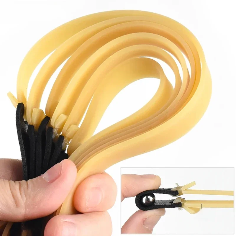1/3/5 pièces 2.0mm épaissi fronde élastique haute élasticité haute précision Latex élastique fronde tir accessoires