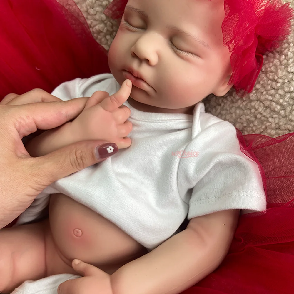 50 cm Bocca Aperta Ragazza Loulou Silicone Reborn Baby Doll Lavabile 3D Pelle Verniciata Neonato Regalo Da Collezione Per Il Ricordo Dei Bambini