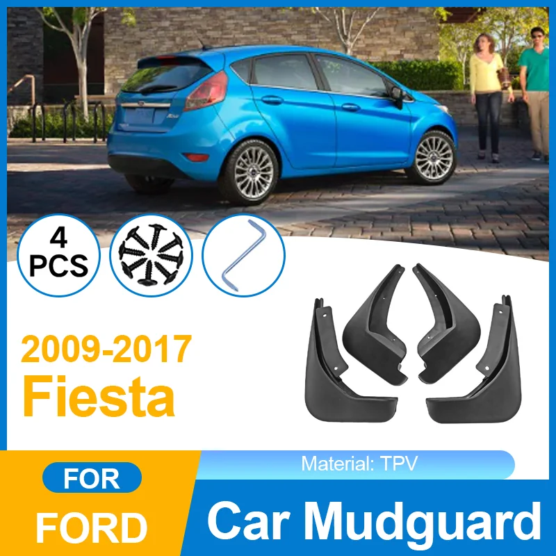 

for Ford Fiesta B299 Hatchback 2009~2017 Car Mudguard Fender Mudflaps Guard Splash Mud Flap Car Accessories Front Rear Mudguard