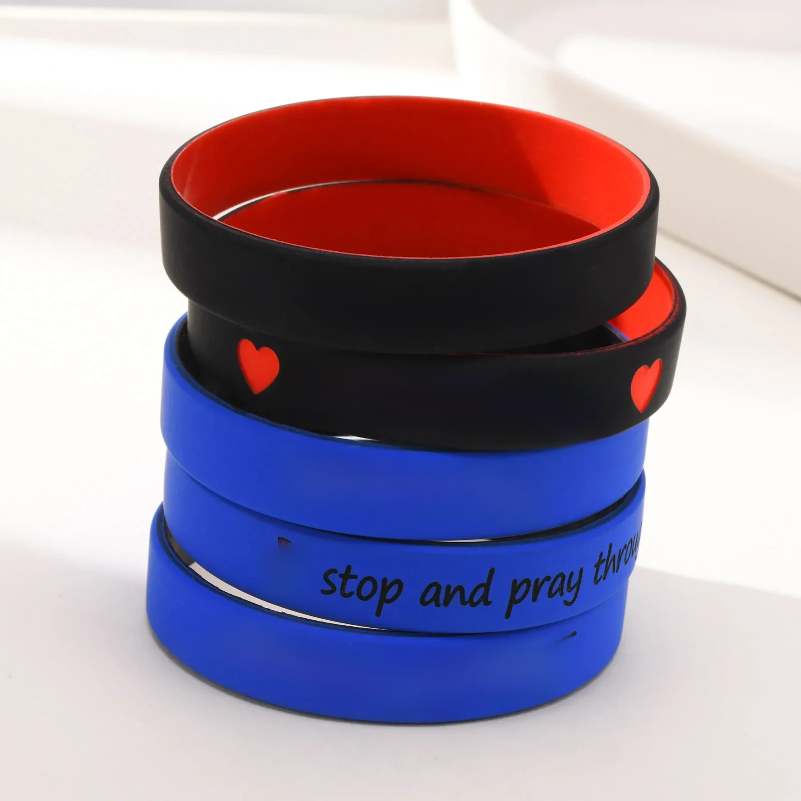 Bracelets en silicone personnalisés gratuits pour hommes et garçons, nom d'identification personnalisé, contenu, numéro de contact, bracelet souple, bijoux