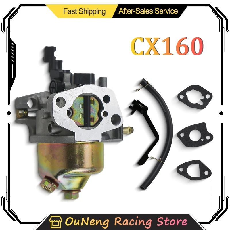 

Lawn Mower Carburetor Generator Engine Motor Carburetor for Honda Gx160 Gx168F Gx200 168F 5.5Hp 6.5Hp Fuel Pipe Gasket Engine