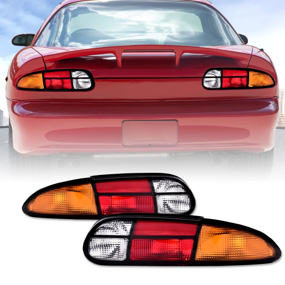 

2Pc Car Outer Rear Tail Light Lamps Fit for 1993-2002 Camaro Reproduction Candy Corn Export Jdm Left and Right Side Rh Lh