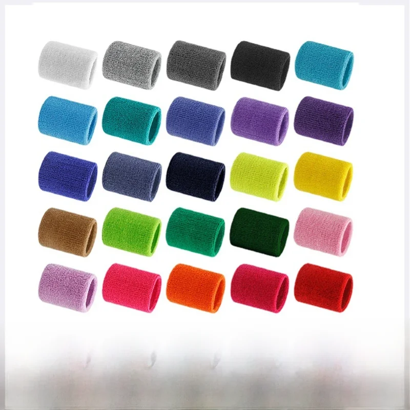 8x8 cm poignet bandeau Tennis Sport Bracelet volley-ball gymnastique poignet orthèse soutien sueur bande serviette Bracelet protecteur en gros