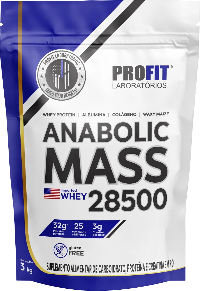 Anabolic Mass 28500 Hipercalórico Ganho de Peso 3kg Profit Labs