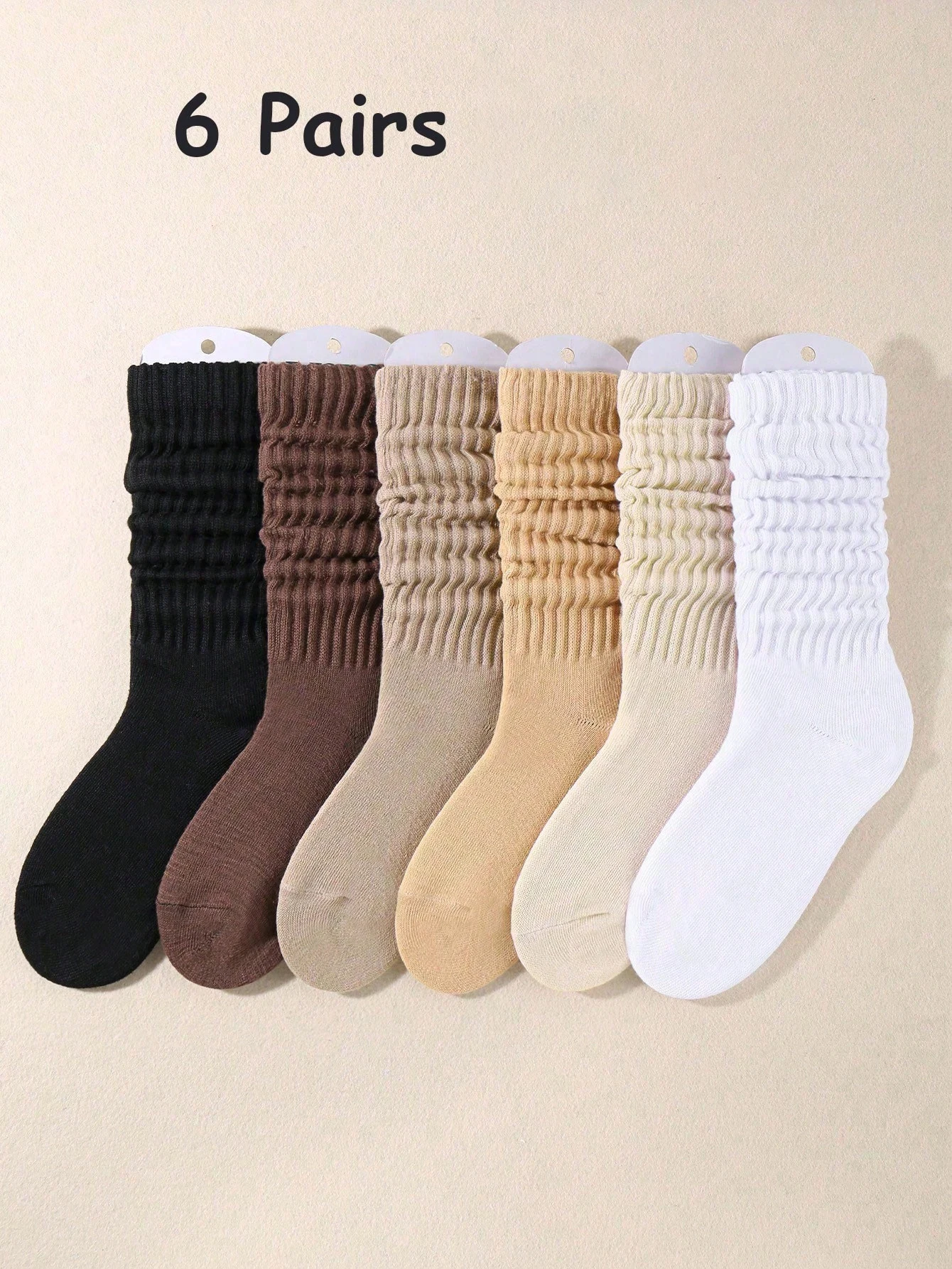 3/6 pairs of women's socks, stacked socks, mid length socks, special promotion, Y2K style, cute, sporty, fun, fashionable gift