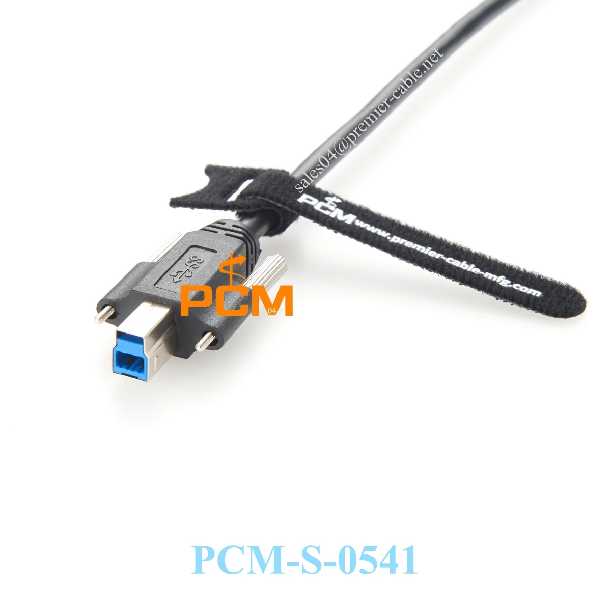 USB 3.0 A to USB-B Screw Lock Cable 5Gbps High Speed Male to Male 1M Extension for Secure Data & Power Transmission