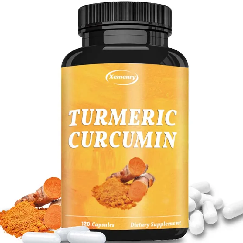 Turmeric Curcumin Capsules - with 95% Curcuminoids - for Joint, Digestive & Immune Support, Antioxidant - 120 Capsules