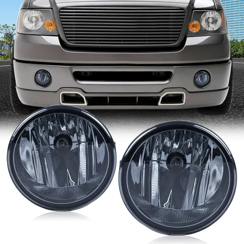 

Bumper Fog Light Lamp W/Bulbs Smoked Lens Fit for 2006-2010 Ford F150/2008 Mark Lt Lh Rh Waterproof Snowproof Dustproof