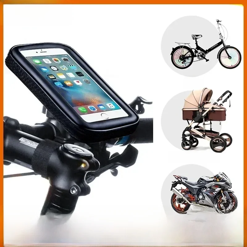 AliExpress NONE Waterproof Bicycle Phone Holder Motorcycle Bike Handlebar Phone Case Bag for iPhone 15 Pro Max 14 Samsung Bike Phone Stand Mount