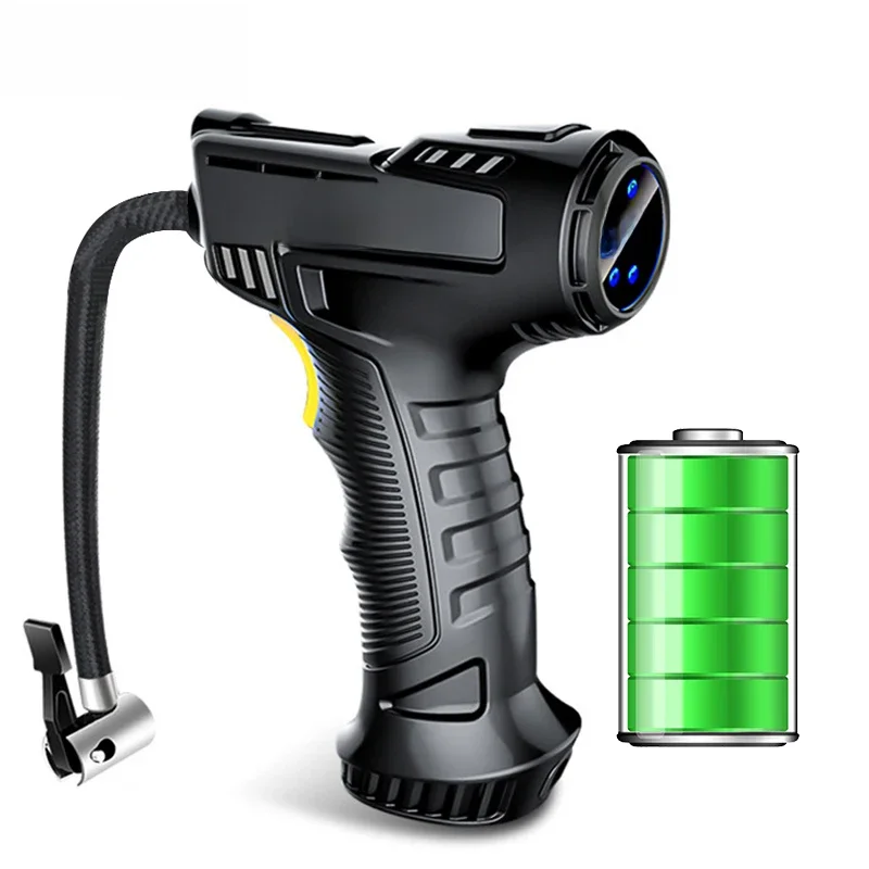 AliExpress EAFC  Handheld Car Air Compressor 120W Wireless/Wired Inflatable Pump Air Pump Digital Car Tire Inflator Machine for Car Bicycle