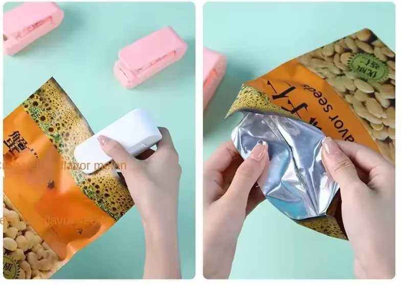 سدادة طعام محمولة ، تغليف فراغي ، سدادة حرارية ، كيس بلاستيكي أقرب ، مطبخ ، حفظ #4