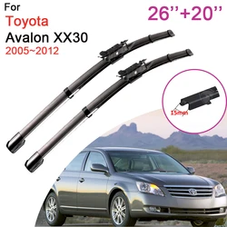 for Toyota Avalon XX30 2005 2006 2007 2008 2009 2010 2011 2012  Car Front Windshield Wiper Blades Rubber Accessories Stickers