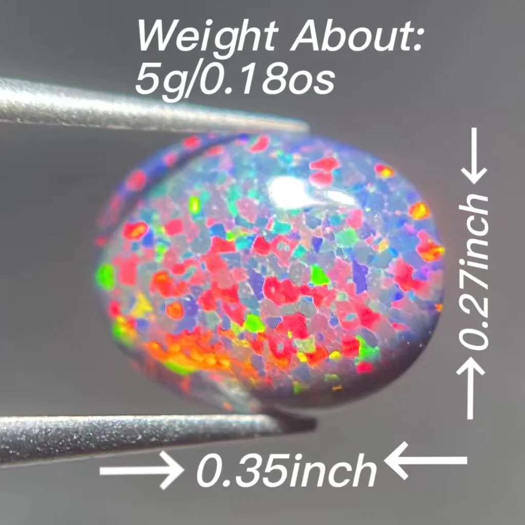 Natural Opal Cabochons Choose Oval or Pear - Colorful Loose Gemstones for DIY Rings.