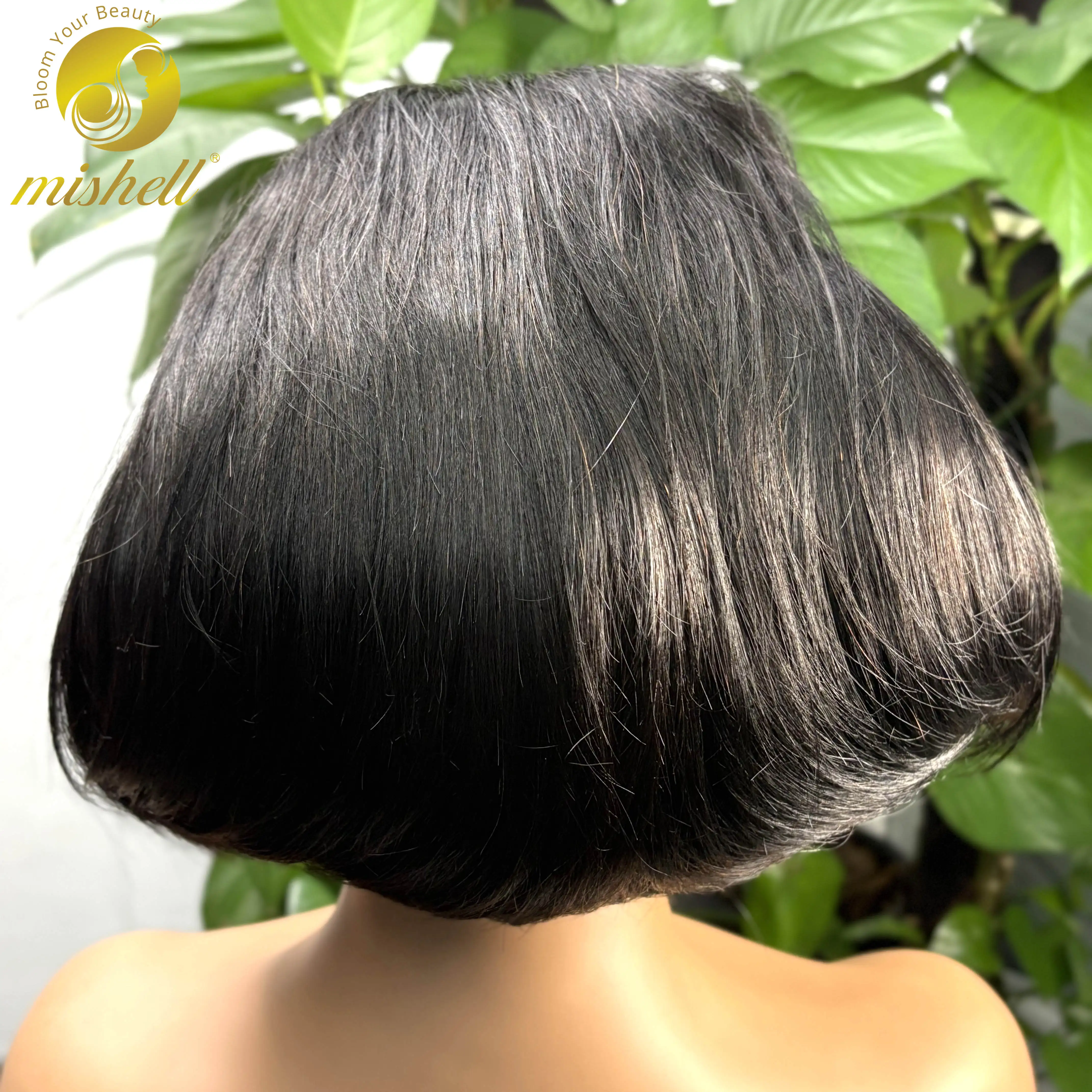 

300% Плотность 13x4 Кружева Фронтальный Полный Парик Пикси Парики Боб Натуральные Реми Человеческие Волосы Короткий Боб Парик Волнистые Волосы Парики Для Чернокожих Женщин