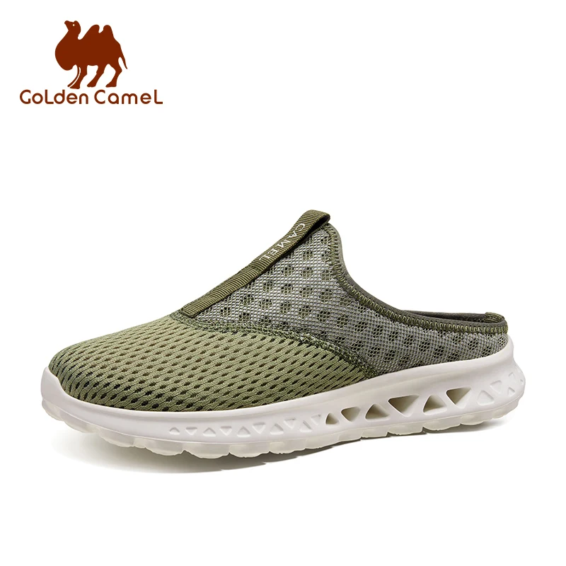 

GOLDEN CAMEL Men Shoes Outdoor Casual Shoes 2023 Summer New Breathable Comfortable Lightweight Hole Mesh Shoes for Men Slippers