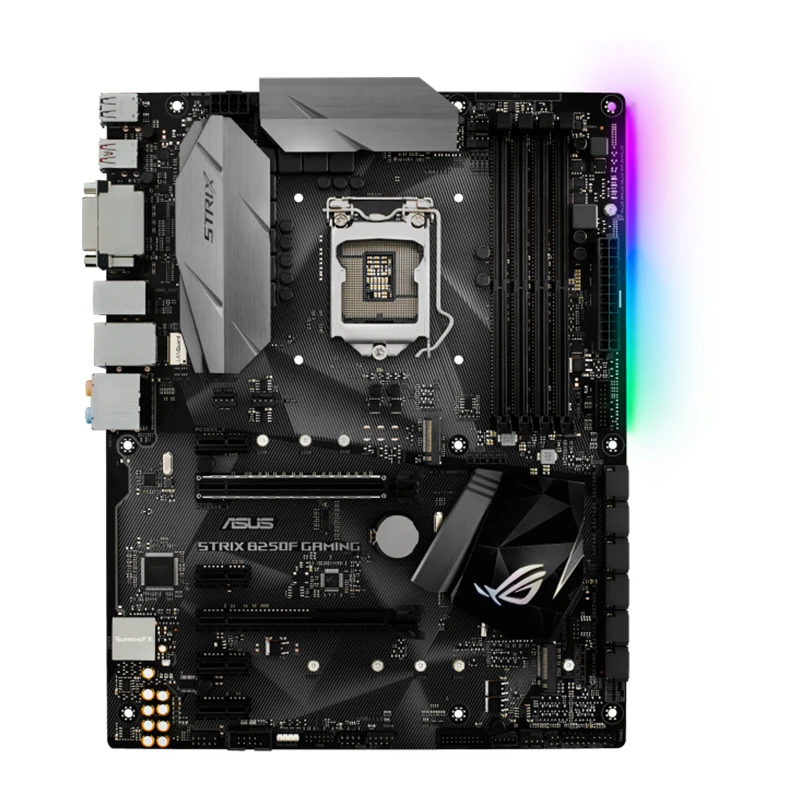 Imagem -02 - Asus-rog Strix B250f Placa-mãe Gaming Desktop Soquete Lga 1151 Ddr4 B250 Sata3 Usb 3.0