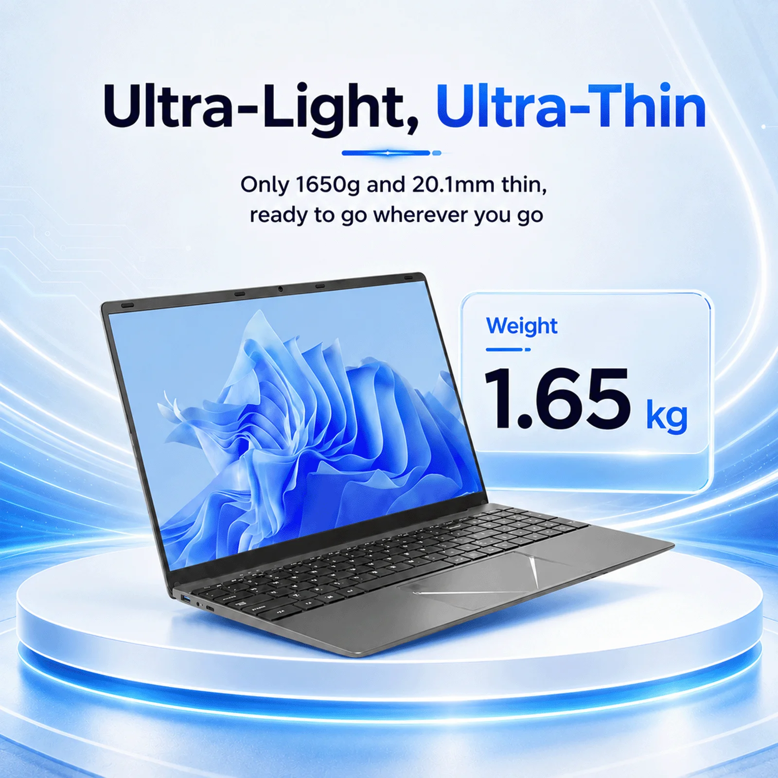 Brand New 15.6" Laptop Computer Intel Core i3-6100U 8GB 16GB RAM 256GB 512GB SSD Notebook Windows 10 Pro FHD IPS 1920x1080 Screen WiFi 5 Bluetooth 5.2 Business Office Laptop Backlit Keyboard Lightweight Portable PC with Keyboard Cover Multilingual systems